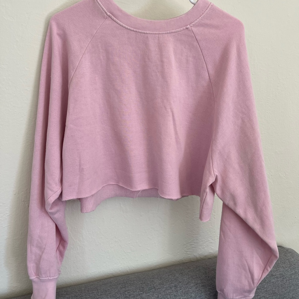 Baby Pink Crop Pullover